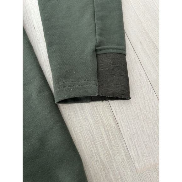 GYMSHARK Green Cotton Polyester Blend Athletic Performance Pullover Crest Hoodie - Picture 4 of 7